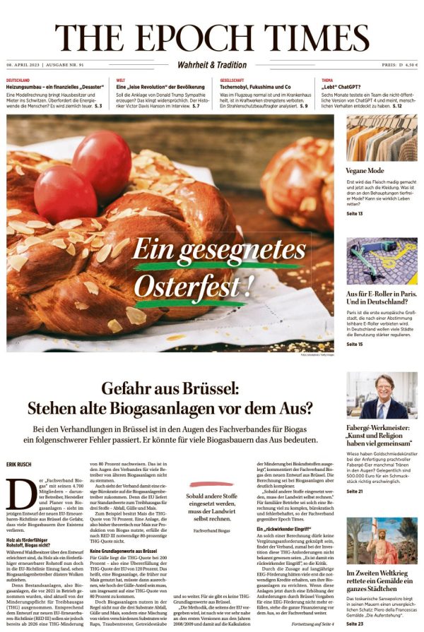 Epoch Times Wochenzeitung – 91. Ausgabe Verkauf