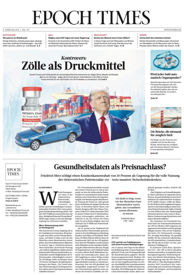 EPOCH TIMES Wochenzeitung Nr. 187 (E-Paper) Online-Verkauf