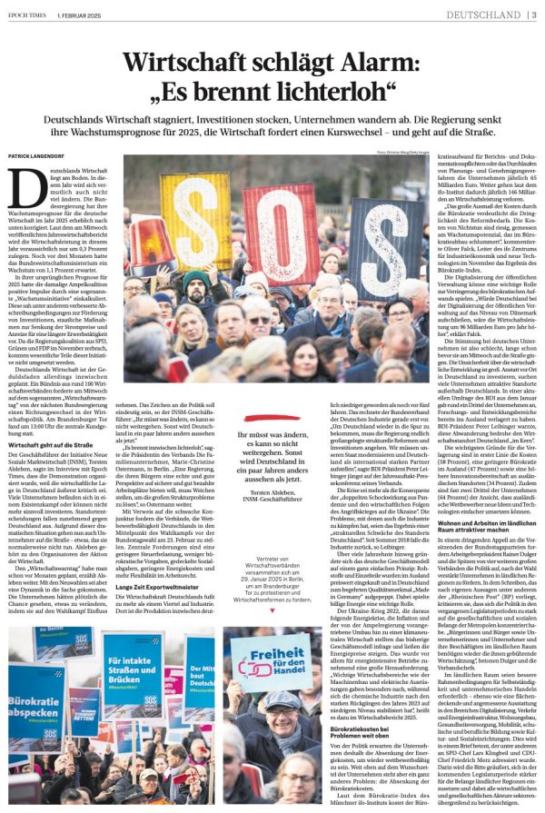 EPOCH TIMES Wochenzeitung Nr. 186 (E-Paper) Jetzt online – Bild 2