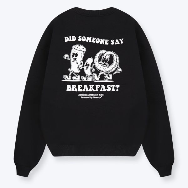 Bavarian Breakfast Sweater Schwarz Angebot