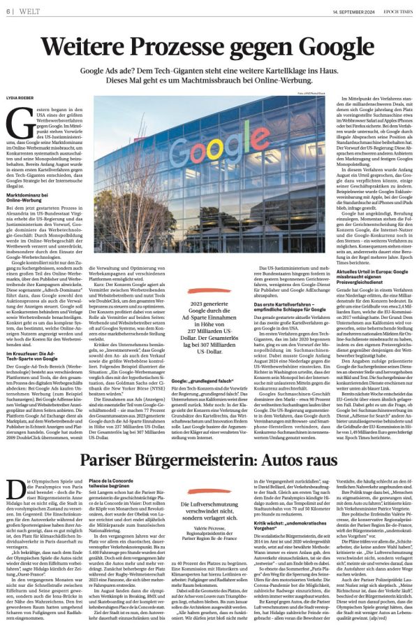 EPOCH TIMES Wochenzeitung Nr. 166 (E-Paper) Schn?ppchen – Bild 3