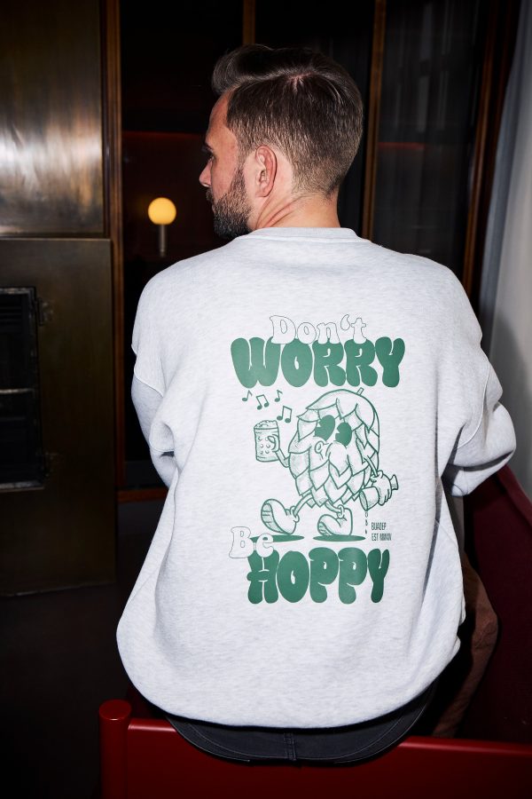 Be Hoppy Sweater grau Online – Bild 3