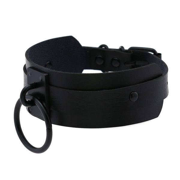 Leather Look Choker Collar Schn?ppchen – Bild 2