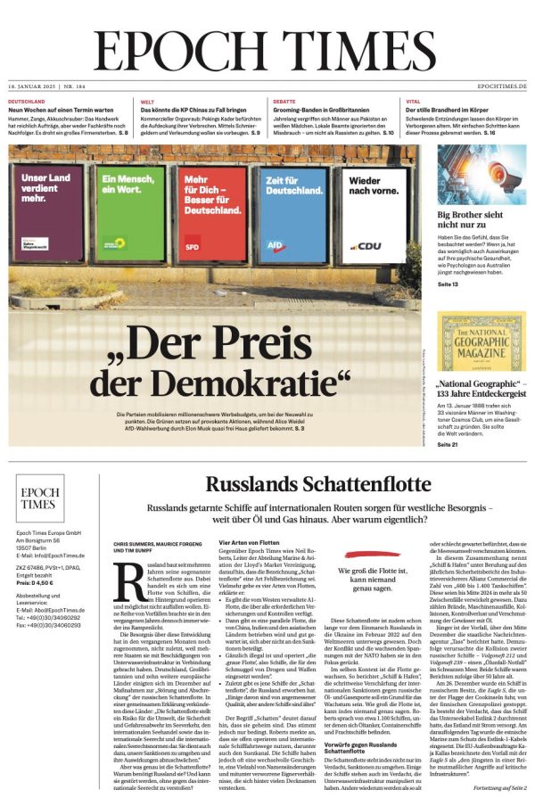 Epoch Times Wochenzeitung – 184. Ausgabe Rabatt
