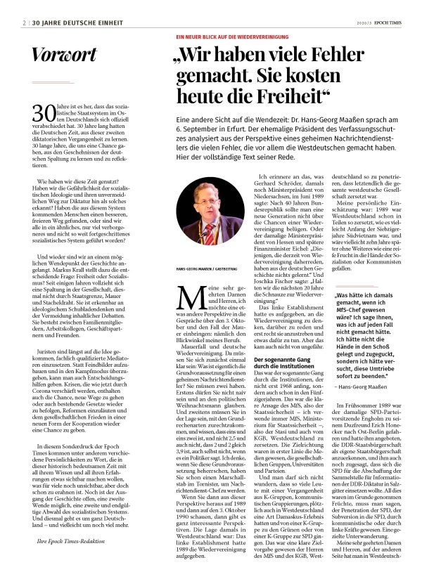 Sonderdruck 30 Jahre Deutsche Einheit: Eine zweite Wende ist möglich – eine zweite Abwahl des Sozialismus (E-Paper) Schn?ppchen – Bild 2